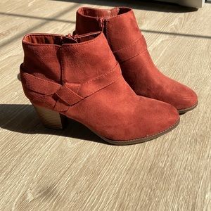 Red Ankle Booties